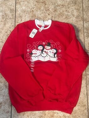 Red Snowman Crewneck Sweatshirt